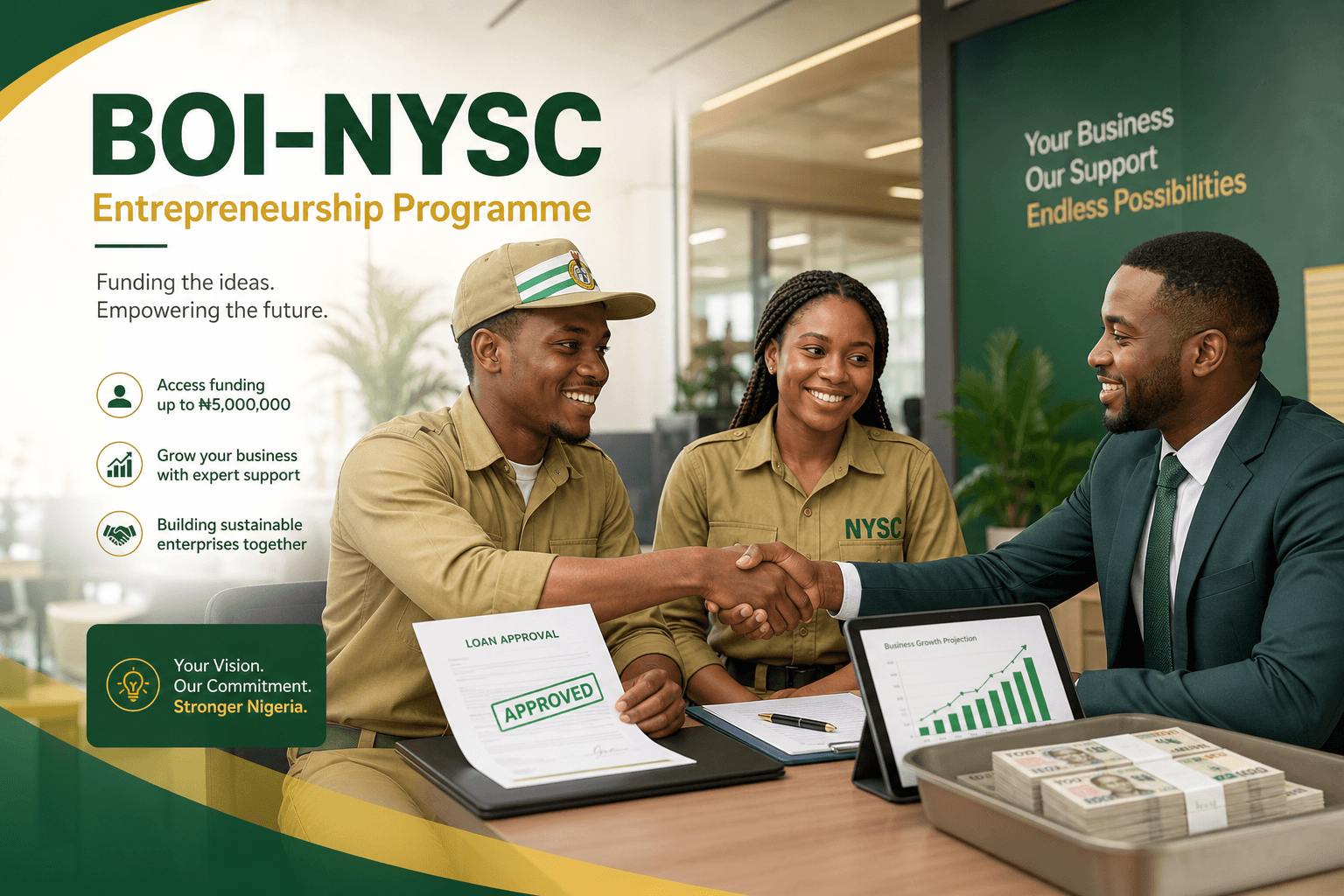 BOI-NYSC Entrepreneurship Programme — business funding for corps members