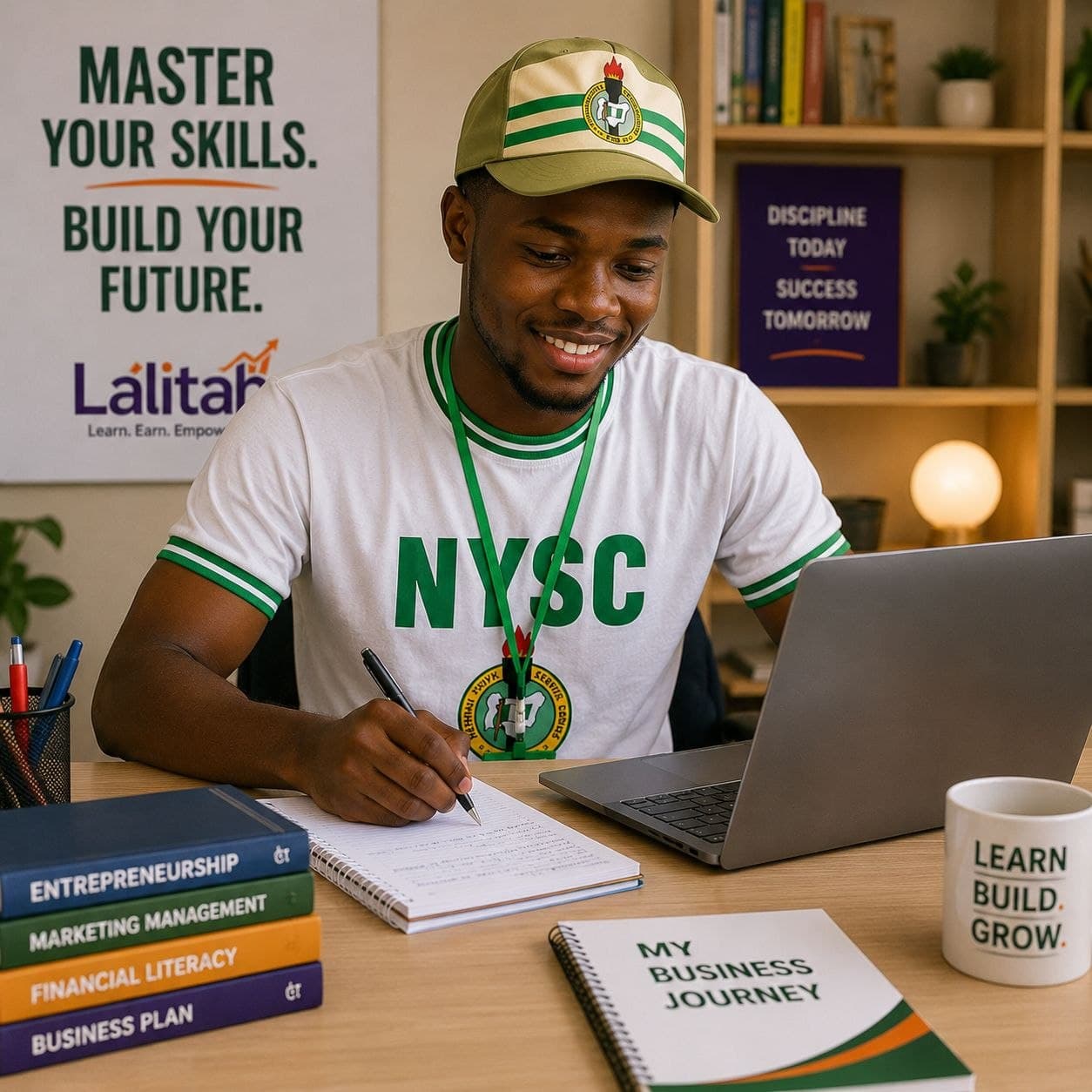 Corps member learning a vocational skill
